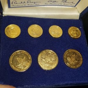 Ronald Reagan inaugural pin set